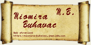 Miomira Buhavac vizit kartica